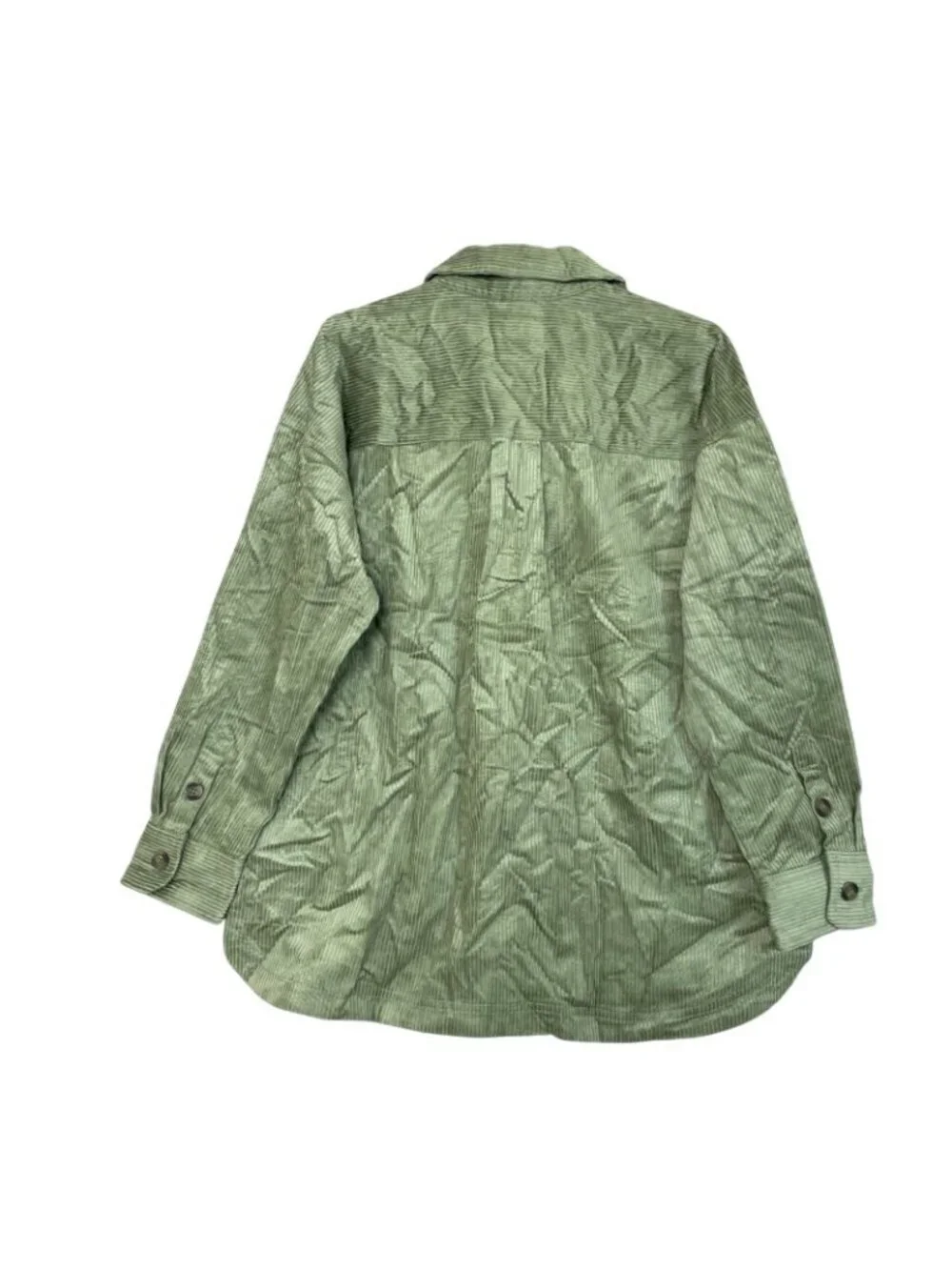 NWT Matty M Women's Size L Green Corduroy Shirt Jacket B1512